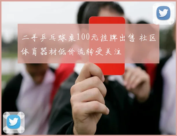 二手乒乓球桌100元挂牌出售 社区体育器材低价流转受关注